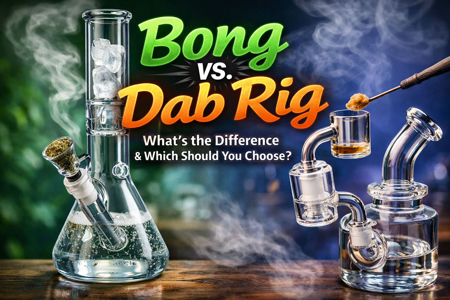 Bong vs. Dab Rig: What’s the Difference and Which Should You Choose