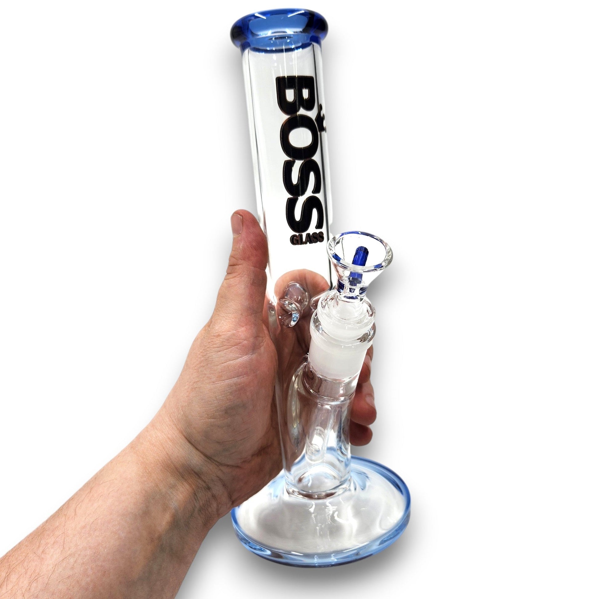 10" Boss Glass Straight Tube Bong