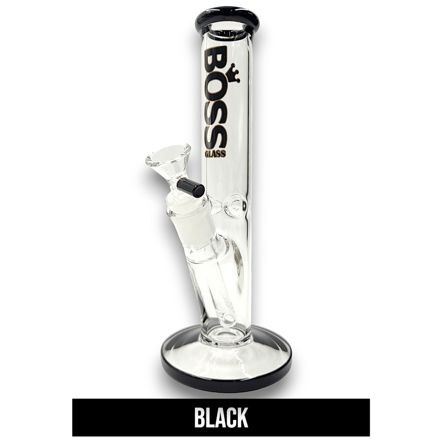 10" Boss Glass Straight Tube Bong