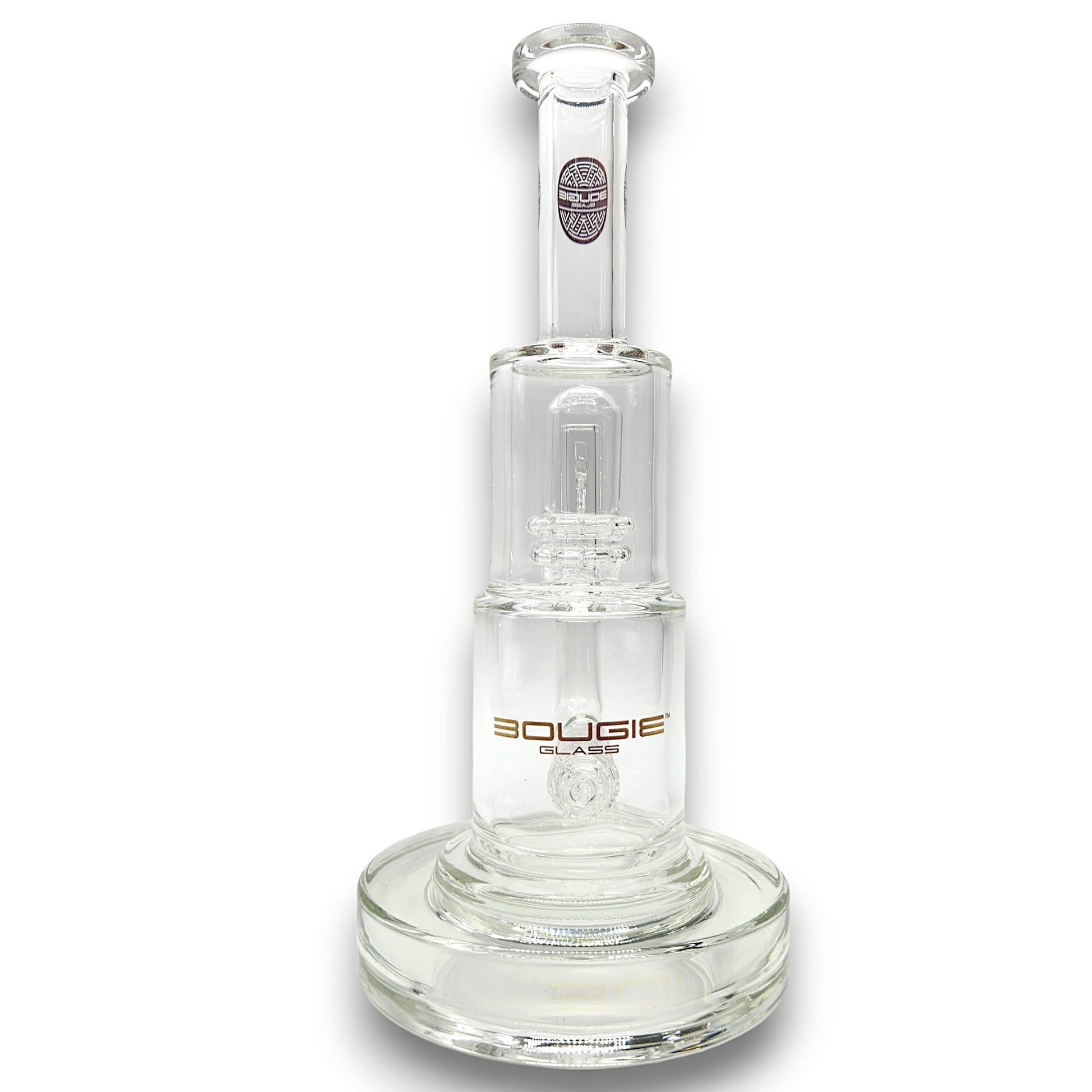 10" Bougie Straight Tube Heavy Base Matrix Showerhead Percolators Bong