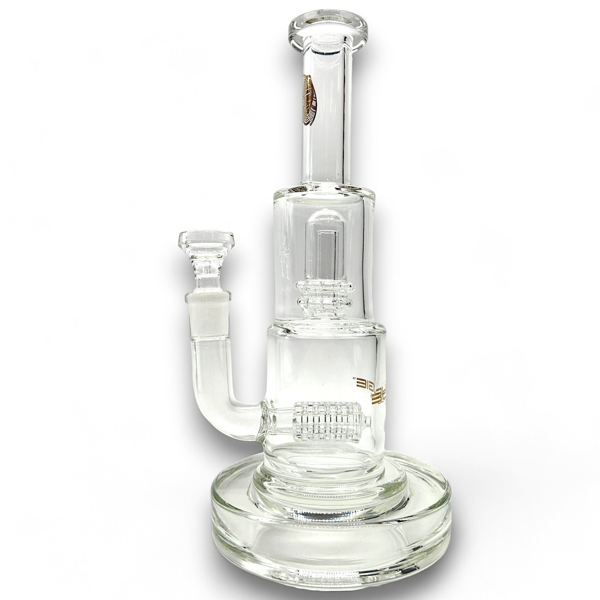 10" Bougie Straight Tube Heavy Base Matrix Showerhead Percolators Bong