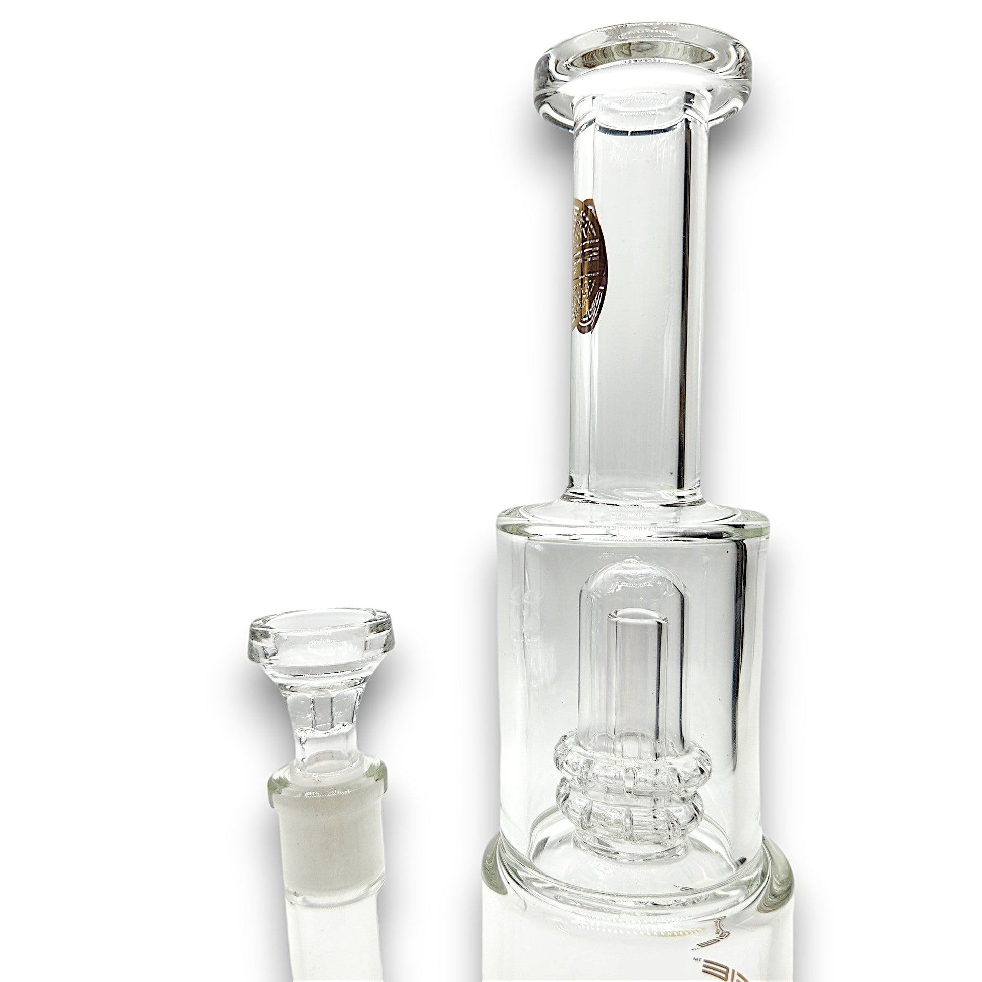 10" Bougie Straight Tube Heavy Base Matrix Showerhead Percolators Bong
