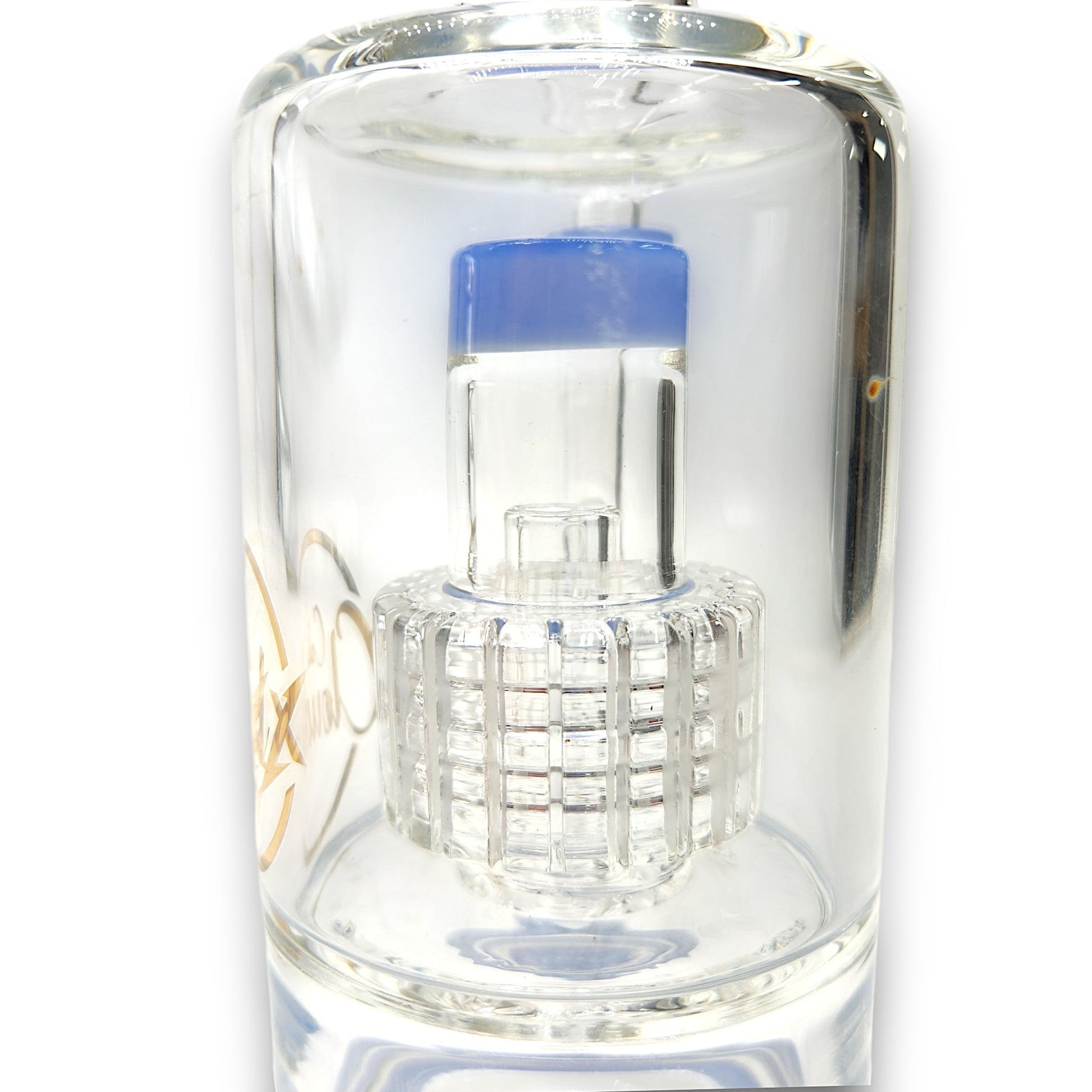 10" Cali CloudX Barrel Straight Tube Matrix Showerhead Perc Bong