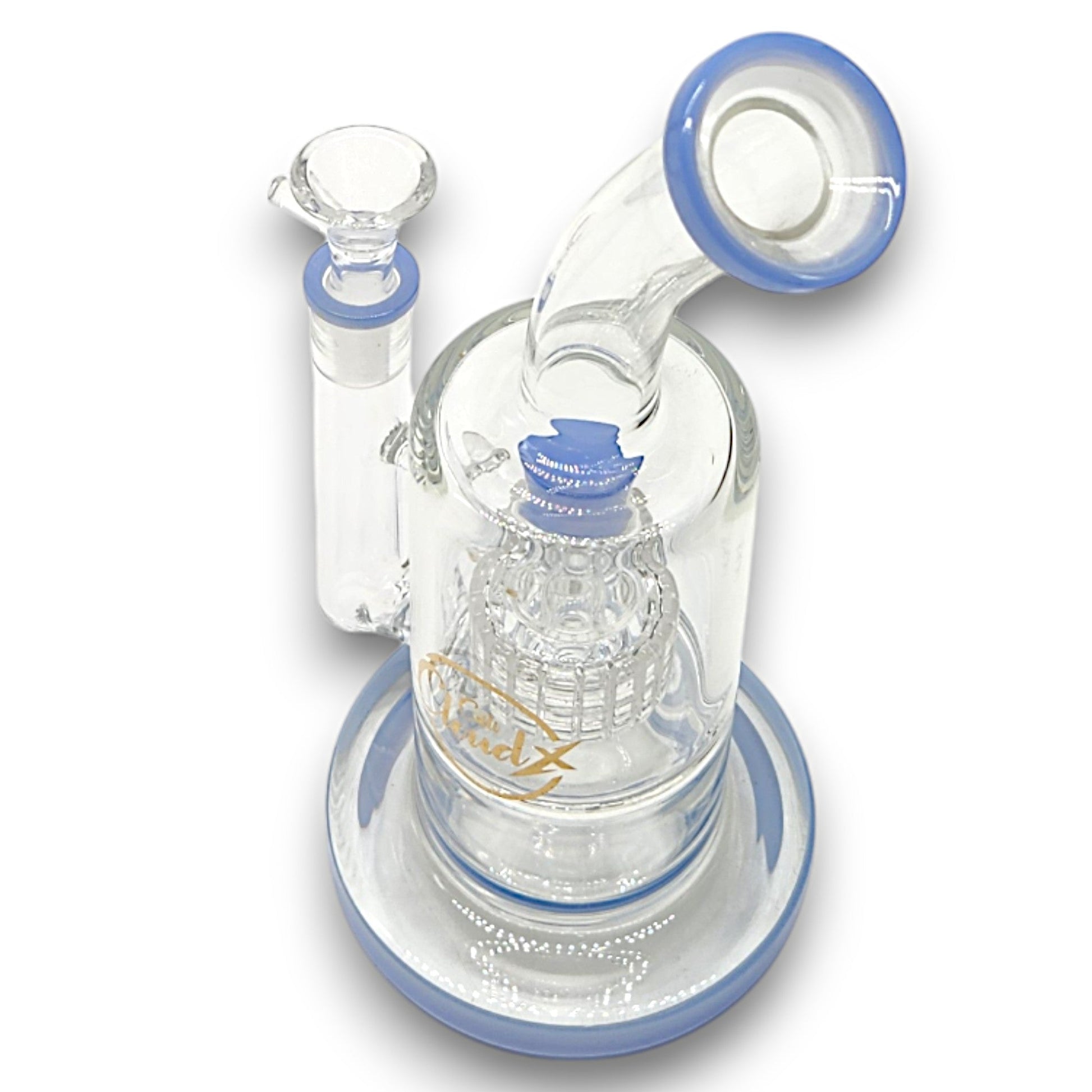 10" Cali CloudX Barrel Straight Tube Matrix Showerhead Perc Bong