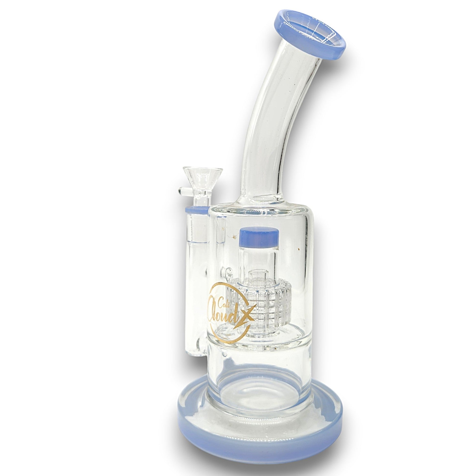10" Cali CloudX Barrel Straight Tube Matrix Showerhead Perc Bong