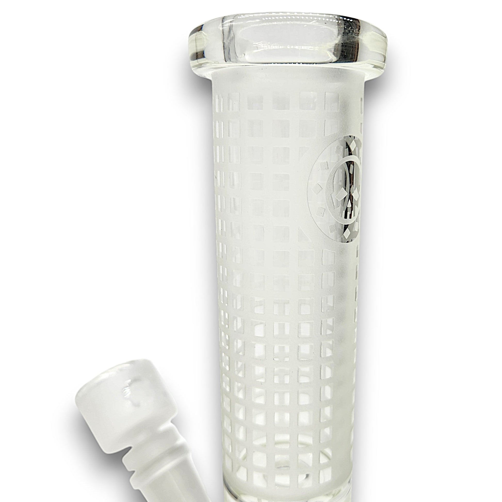 10" Cali CloudX Sandblasted Design Beaker Bong