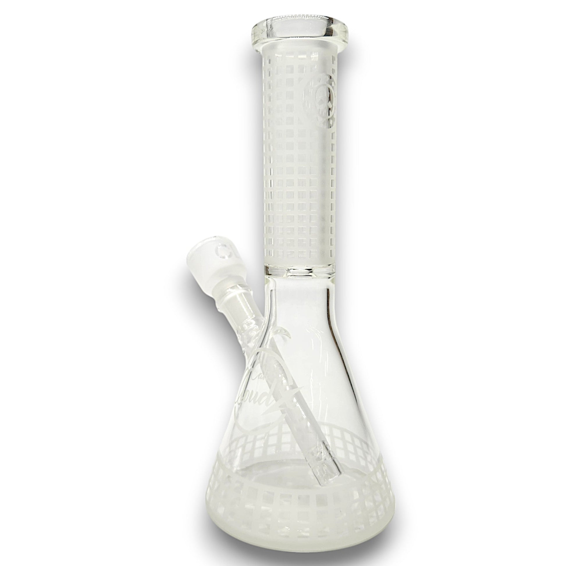 10" Cali CloudX Sandblasted Design Beaker Bong