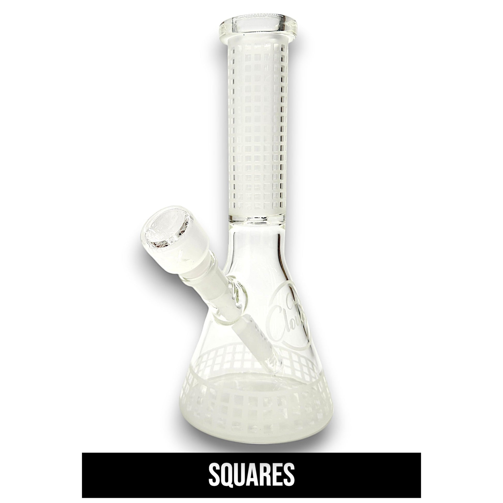 10" Cali CloudX Sandblasted Design Beaker Bong