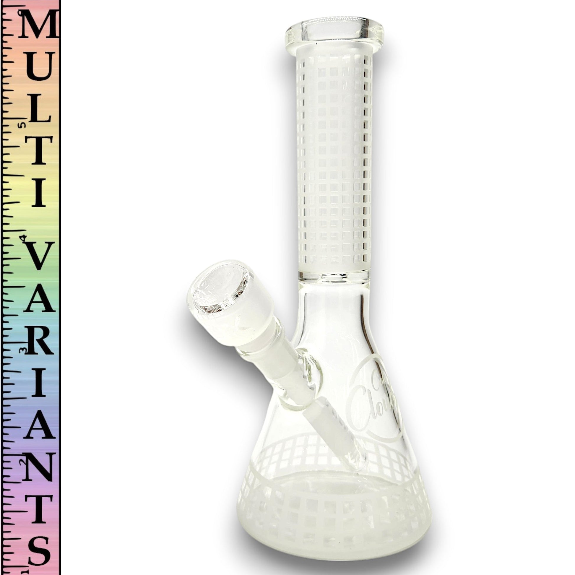 10" Cali CloudX Sandblasted Design Beaker Bong