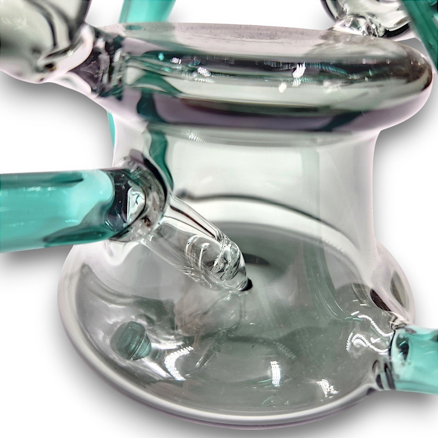 10" Clover Glass Recycler Inline Perc Bong