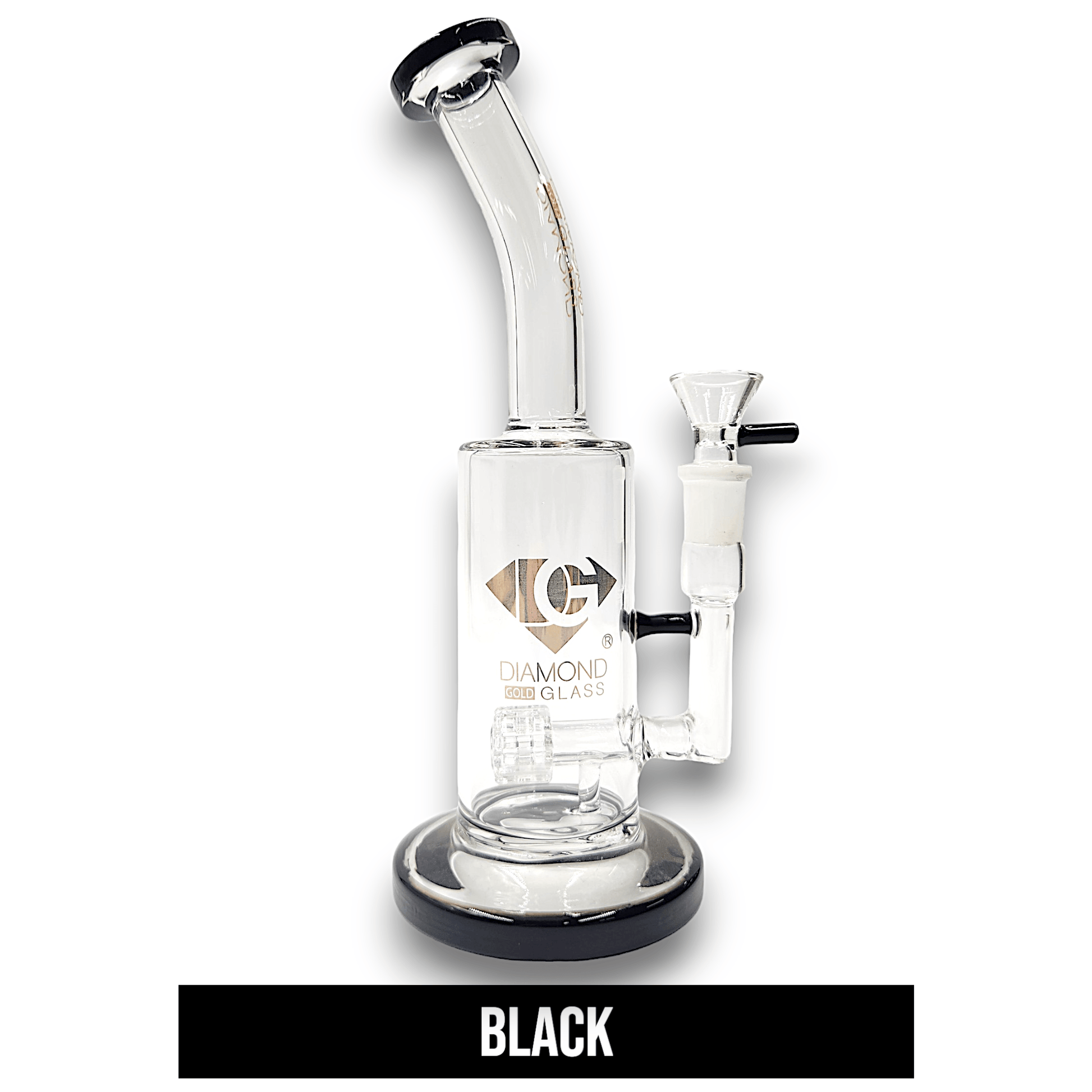 10" Diamond Glass Matrix Percolator Barrel Bong