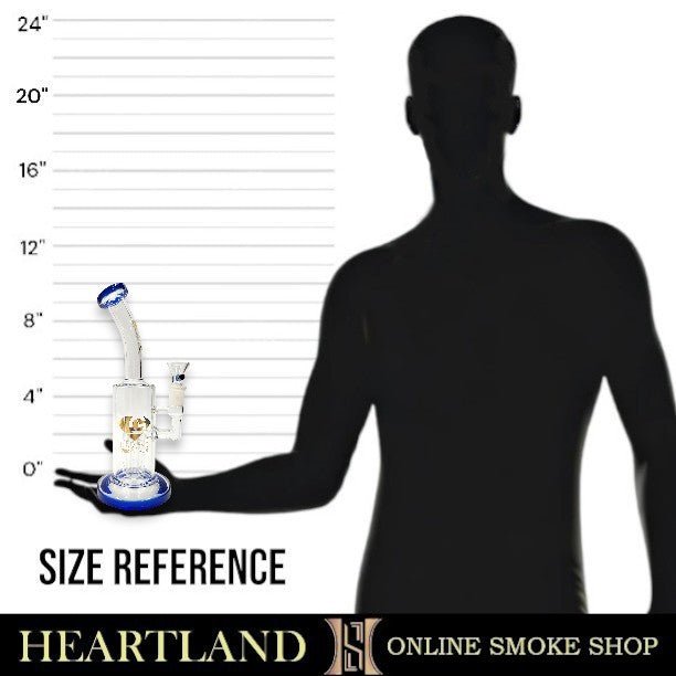 10" Diamond Glass Tree Percolator Barrel Bong