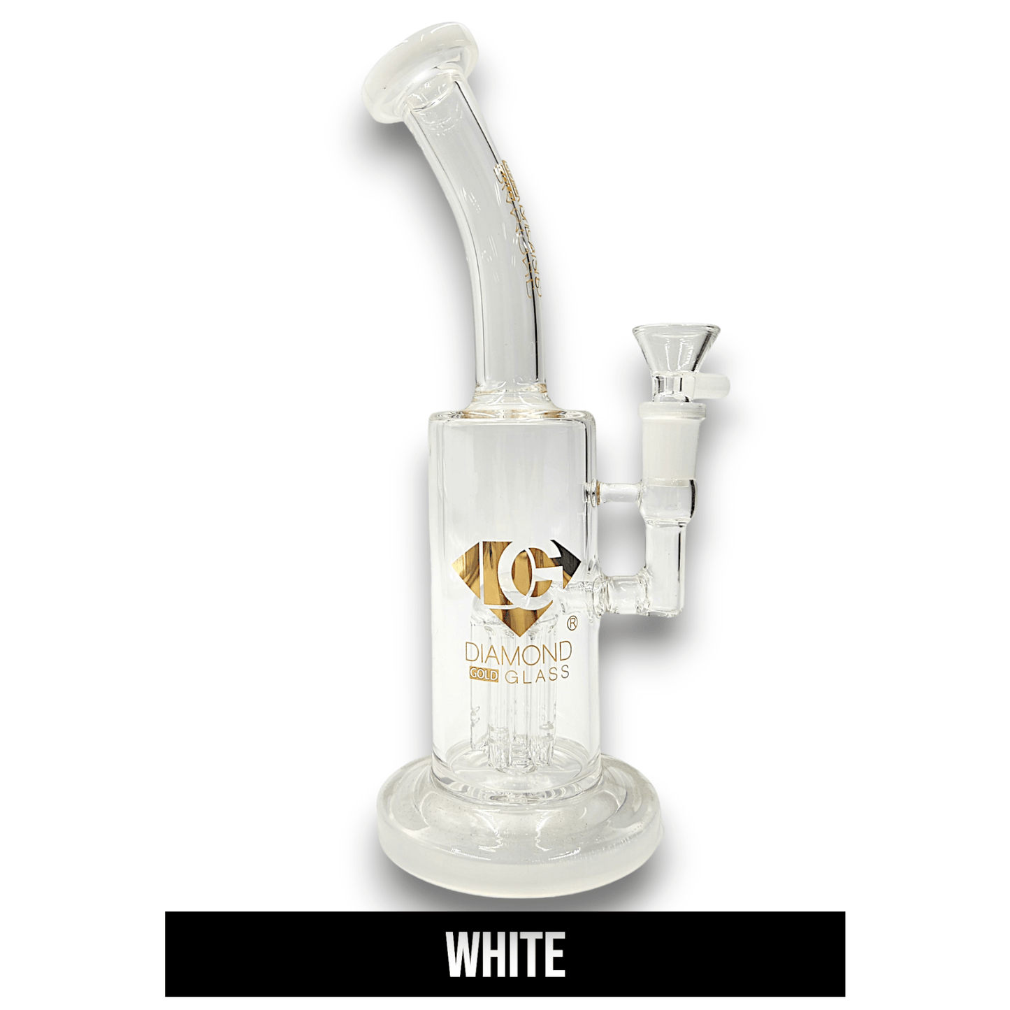 10" Diamond Glass Tree Percolator Barrel Bong