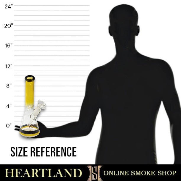 10" Hoopoe Bumble Bee Beaker Bong
