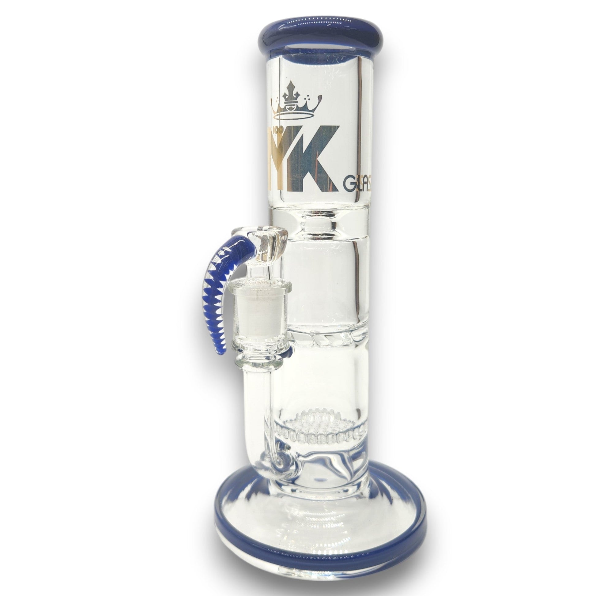 10" MK100 Heavy Duty Honeycomb and Tornado Perc Straight Tube Bong