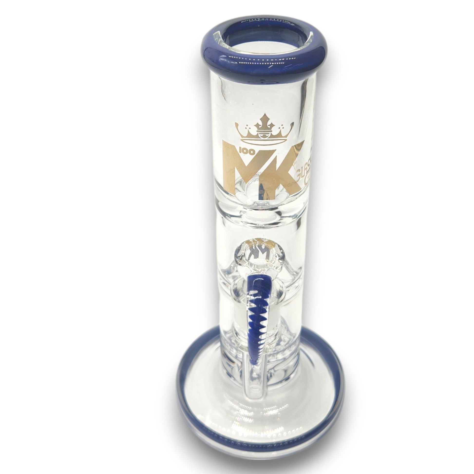10" MK100 Heavy Duty Honeycomb and Tornado Perc Straight Tube Bong