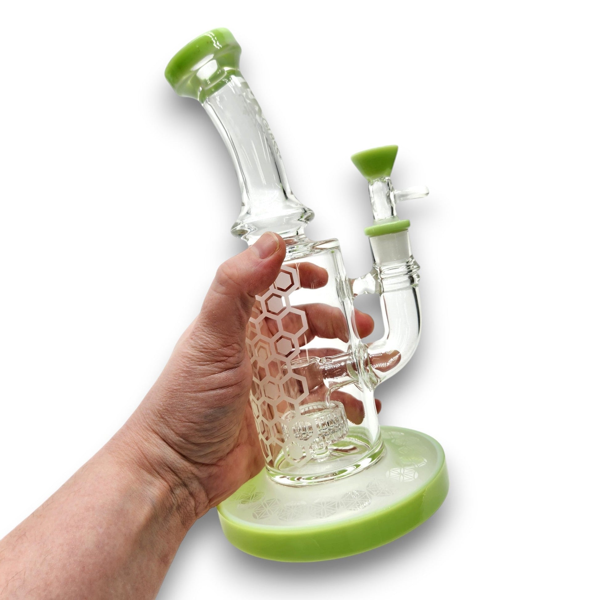 10" MK100 Matrix Circ Perc Barrel Bong