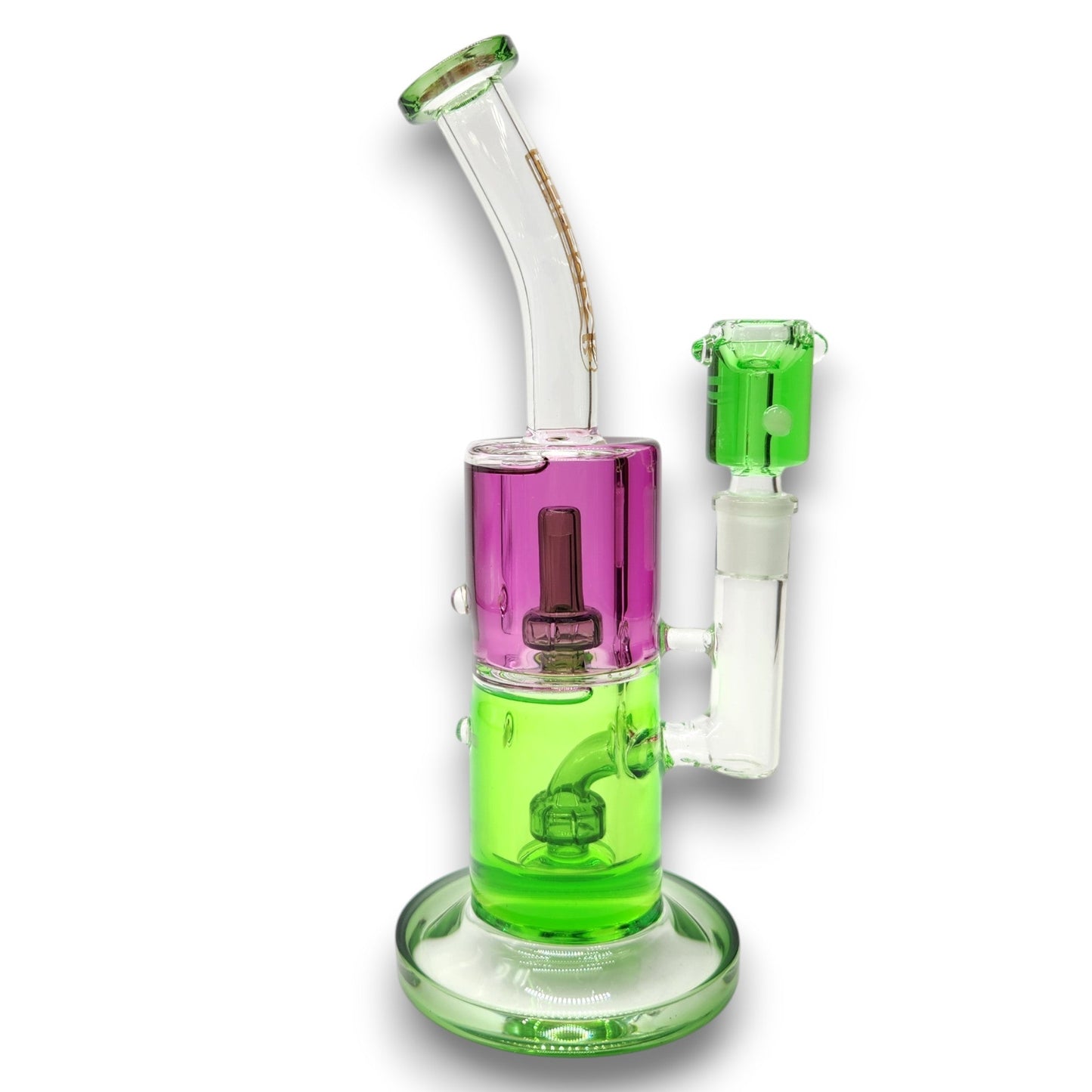 10" Pulsar Freezable Glycerin Dual Perc Barrel Bong