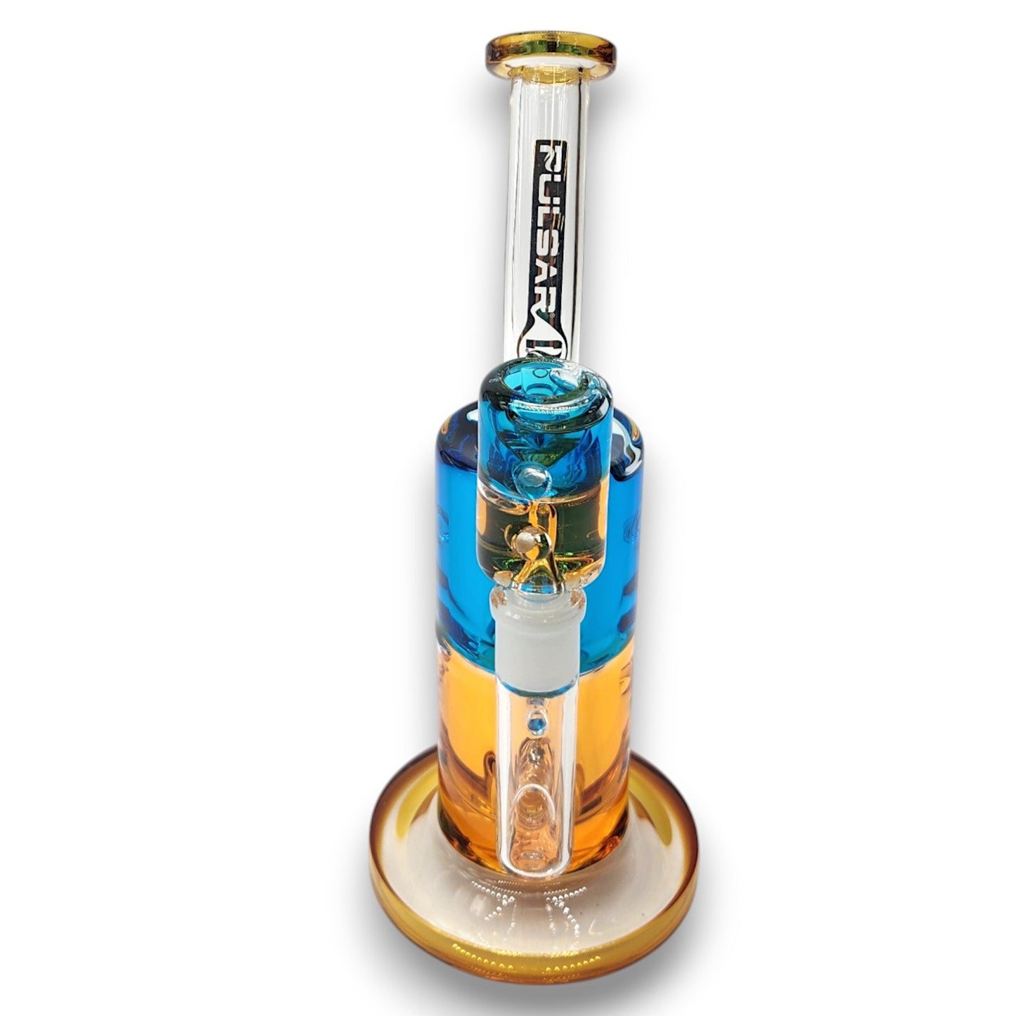 10" Pulsar Freezable Glycerin Dual Perc Barrel Bong