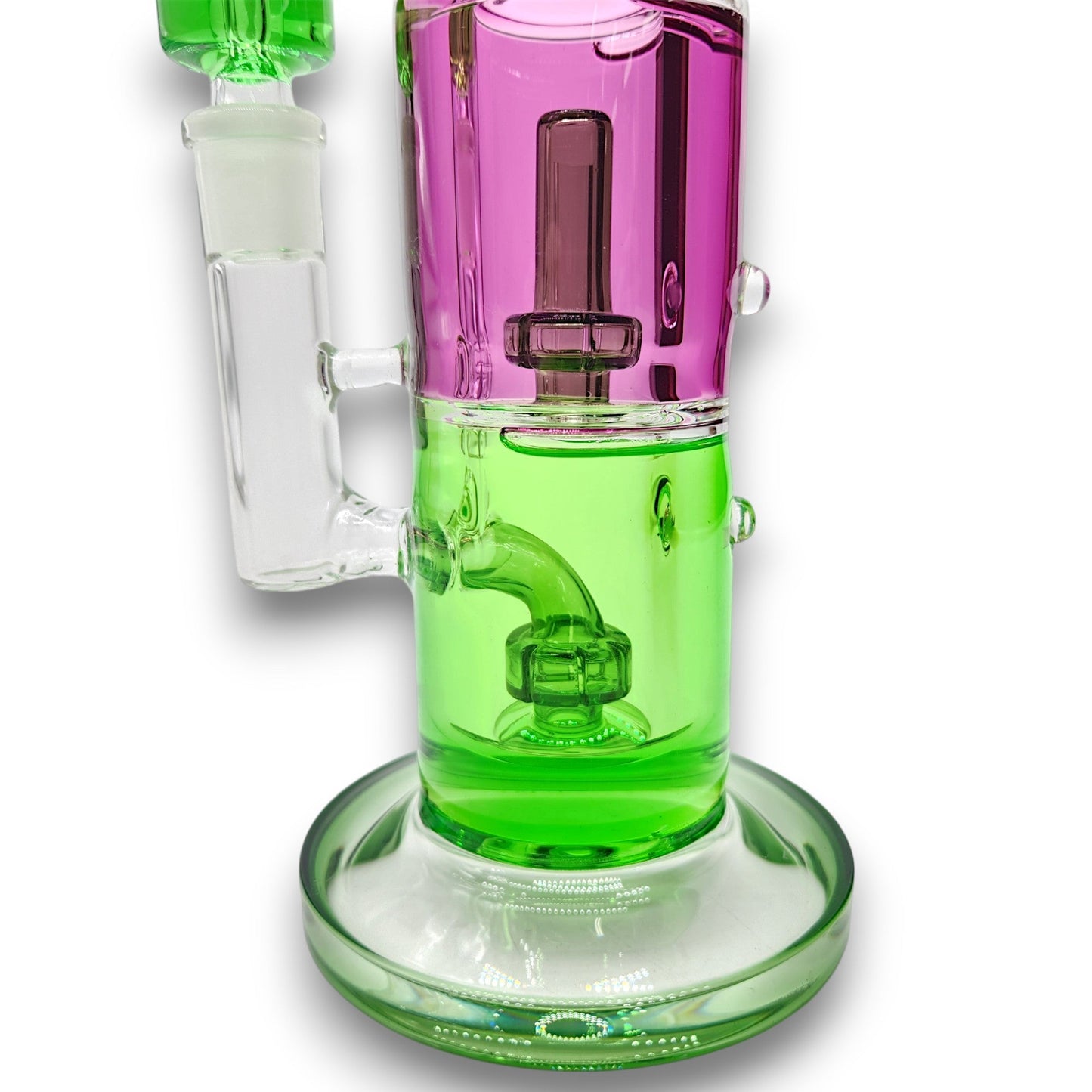 10" Pulsar Freezable Glycerin Dual Perc Barrel Bong