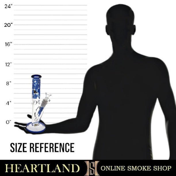 10" Straight Tube Bee Bong