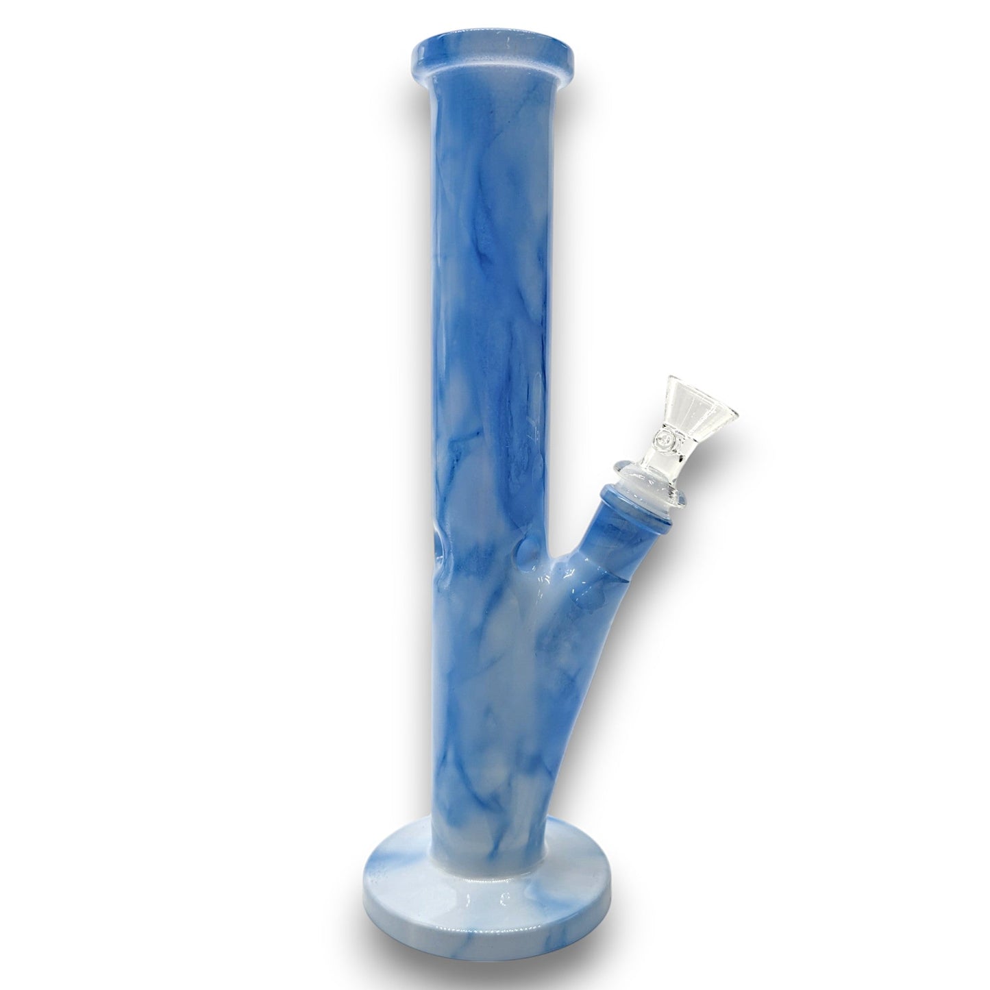 10.5" Marble Straight Tube Glass Bong