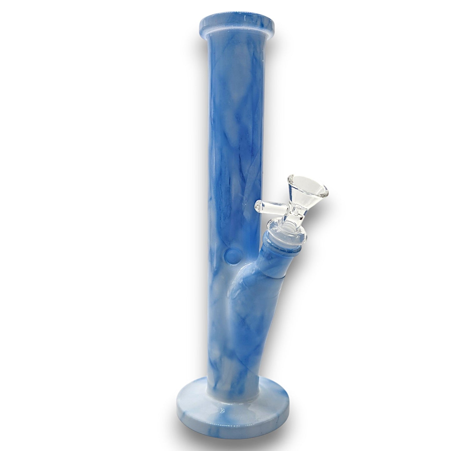 10.5" Marble Straight Tube Glass Bong