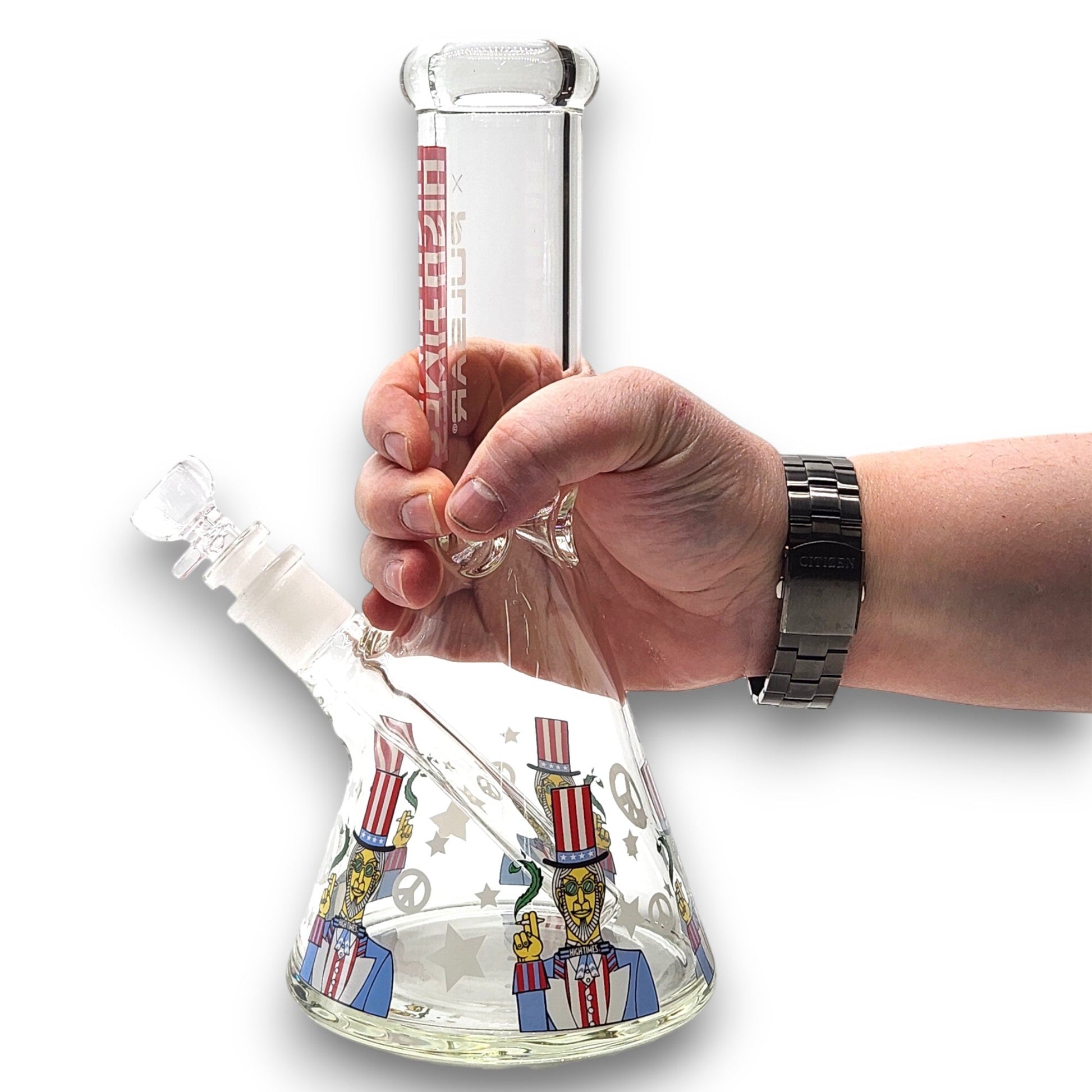 10.5" Pulsar High Times Uncle Sam Beaker Bong