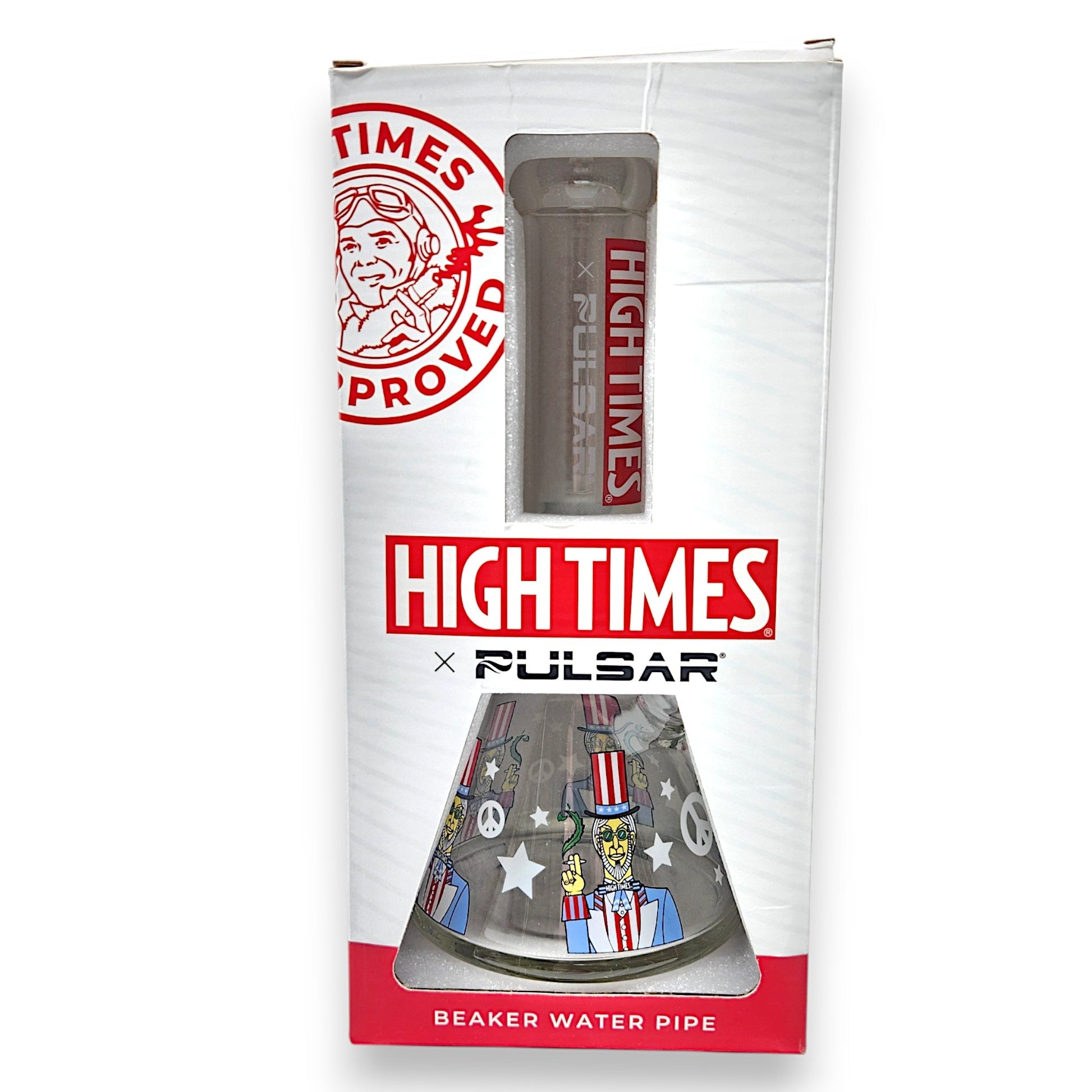 10.5" Pulsar High Times Uncle Sam Beaker Bong