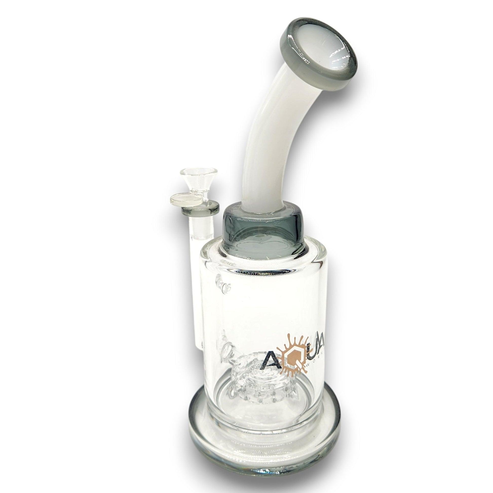 11" Aqua Works Large Circ Perc Barrel Bong
