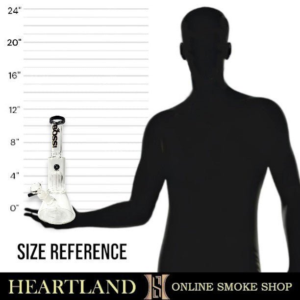 11" Boss Glass Tree Percolator Bong