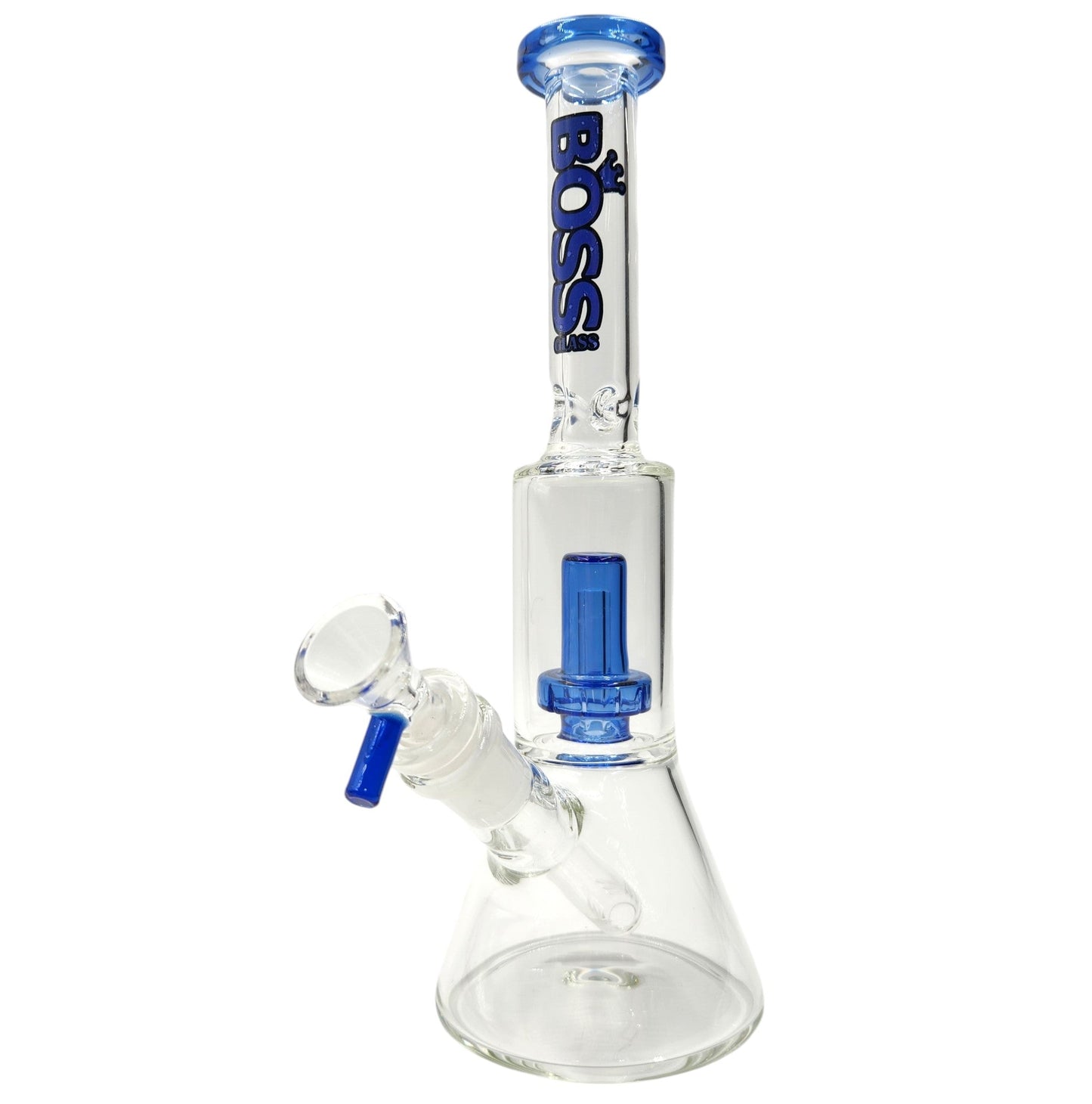 11" Boss Straight Tube Showerhead Percolator Beaker Bong
