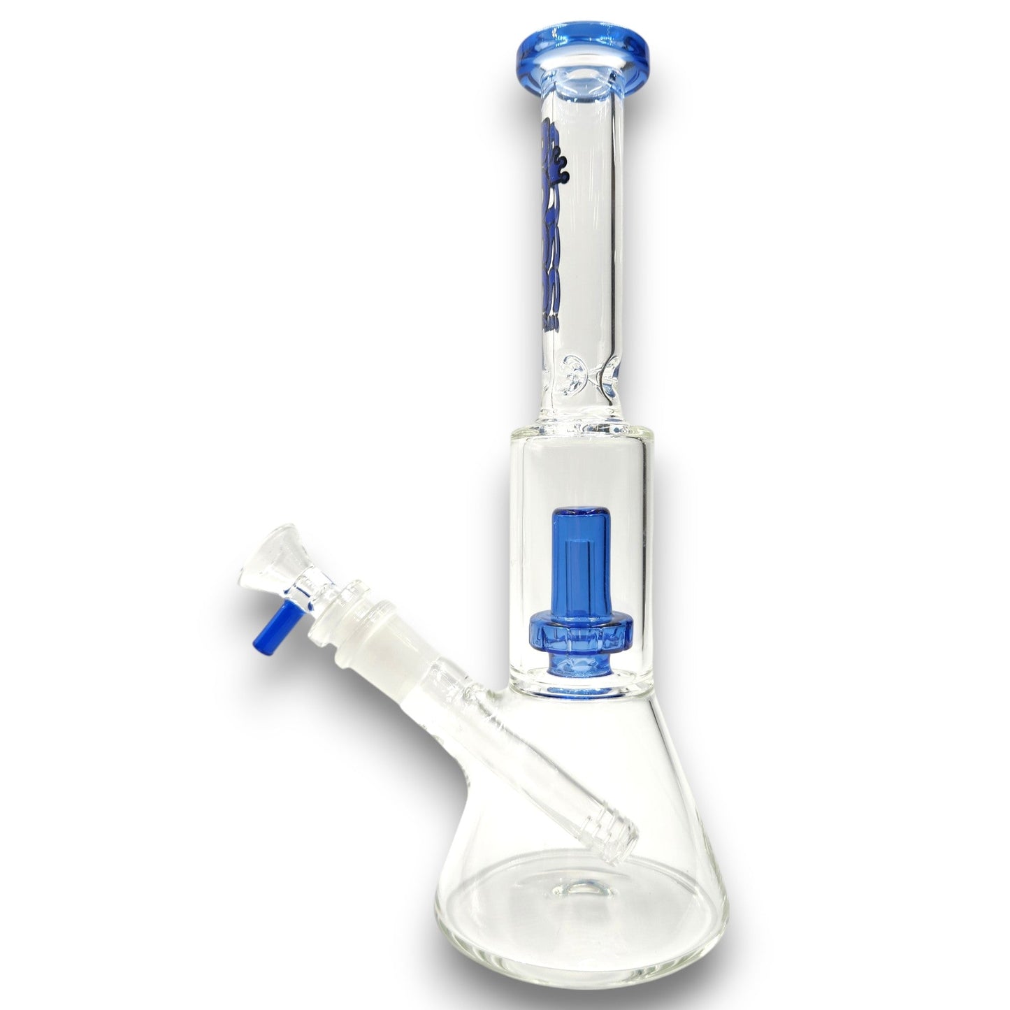 11" Boss Straight Tube Showerhead Percolator Beaker Bong