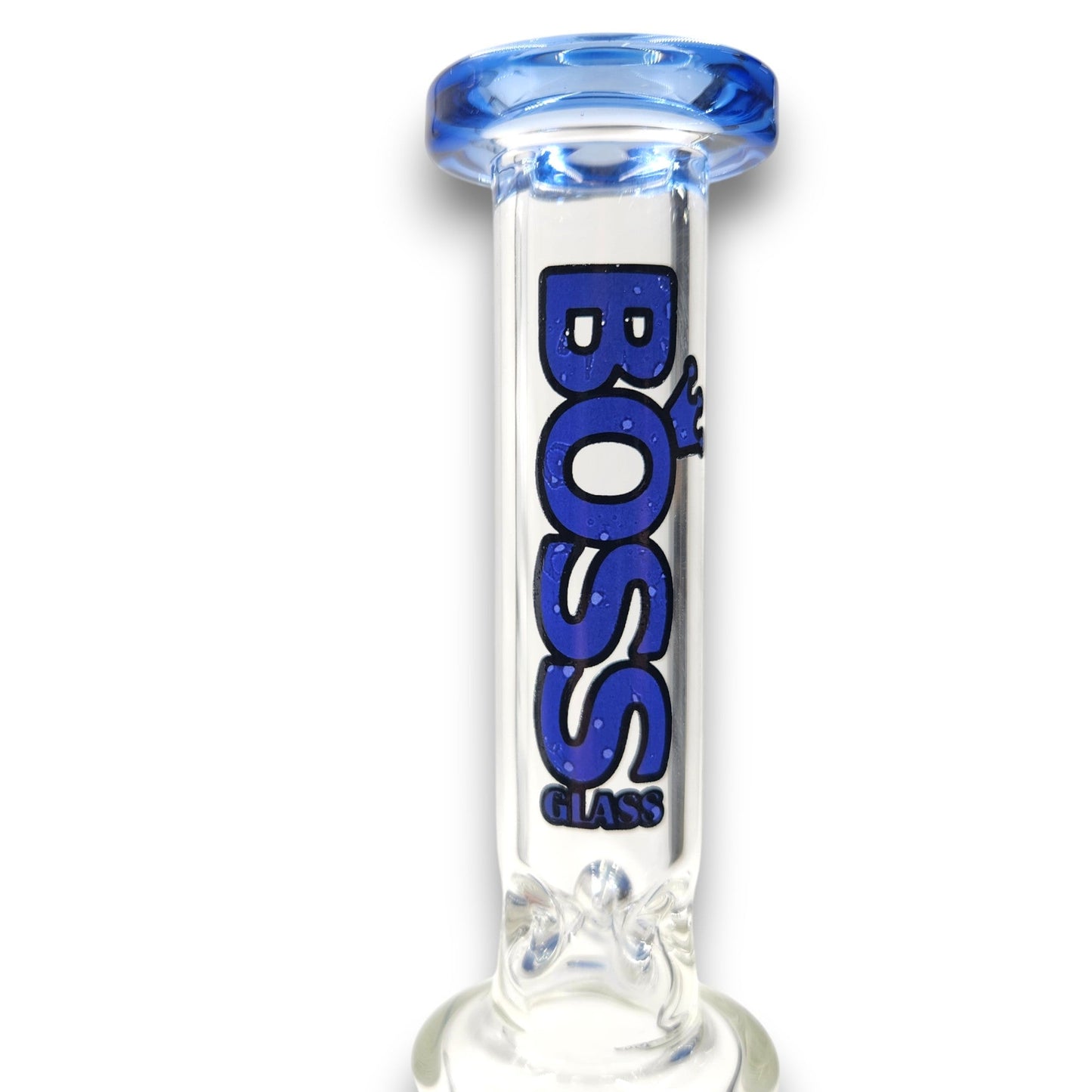 11" Boss Straight Tube Showerhead Percolator Beaker Bong
