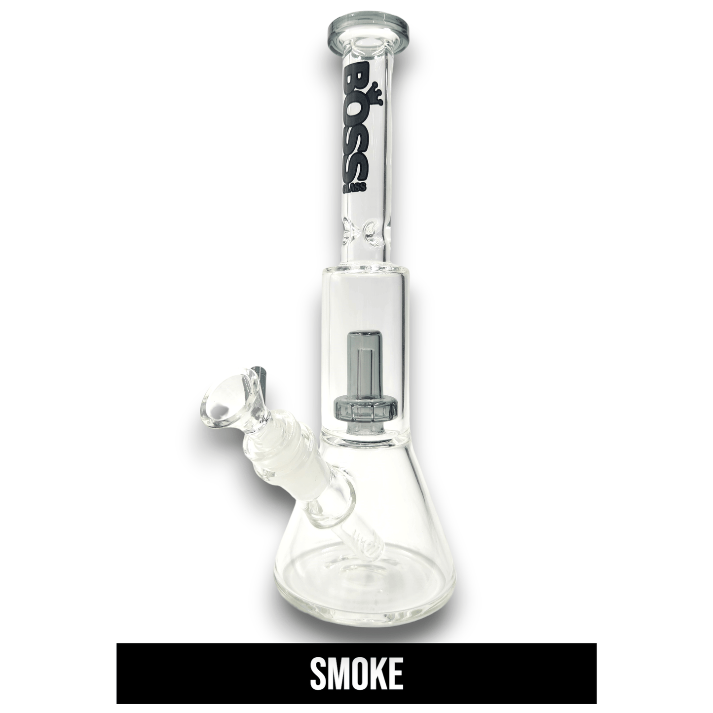 11" Boss Straight Tube Showerhead Percolator Beaker Bong