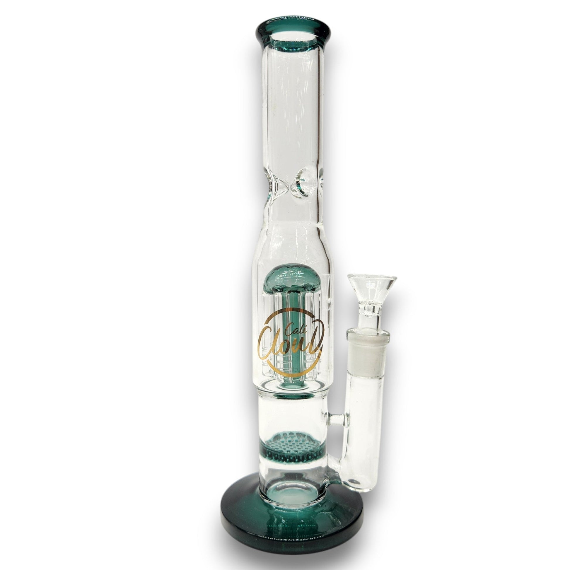 11" Cali CloudX Honeycomb Tree Perc Straight Tube Bong