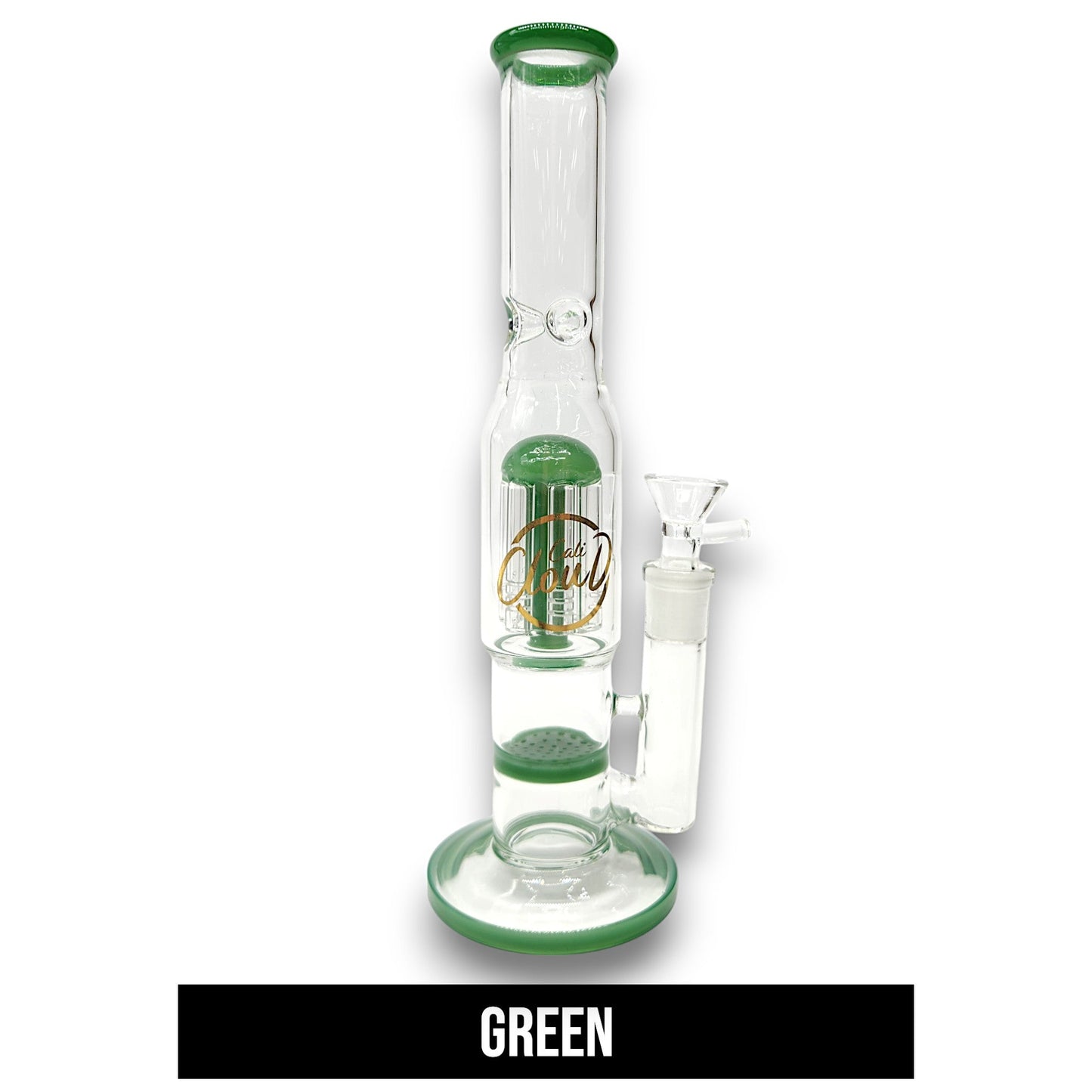 11" Cali CloudX Honeycomb Tree Perc Straight Tube Bong