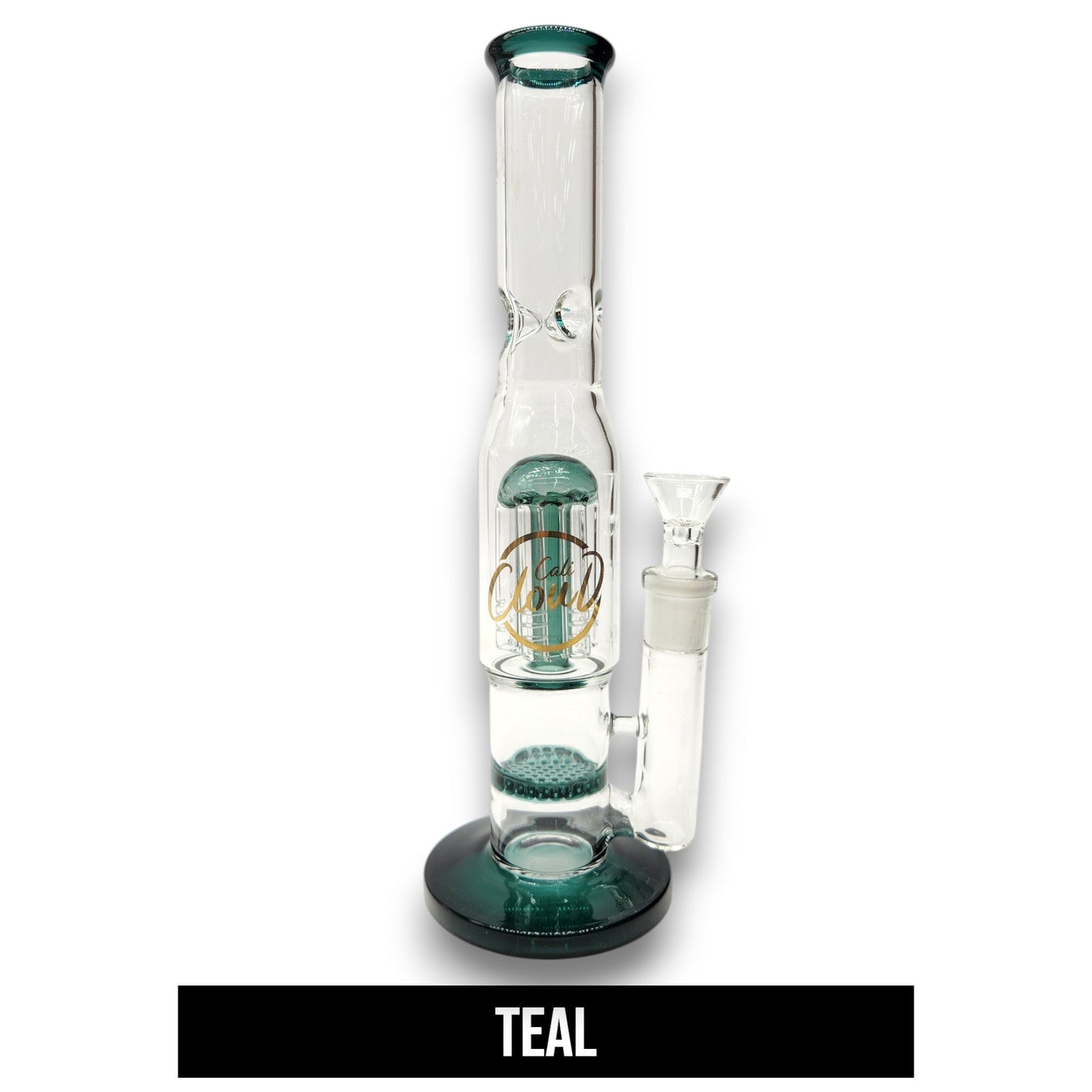 11" Cali CloudX Honeycomb Tree Perc Straight Tube Bong