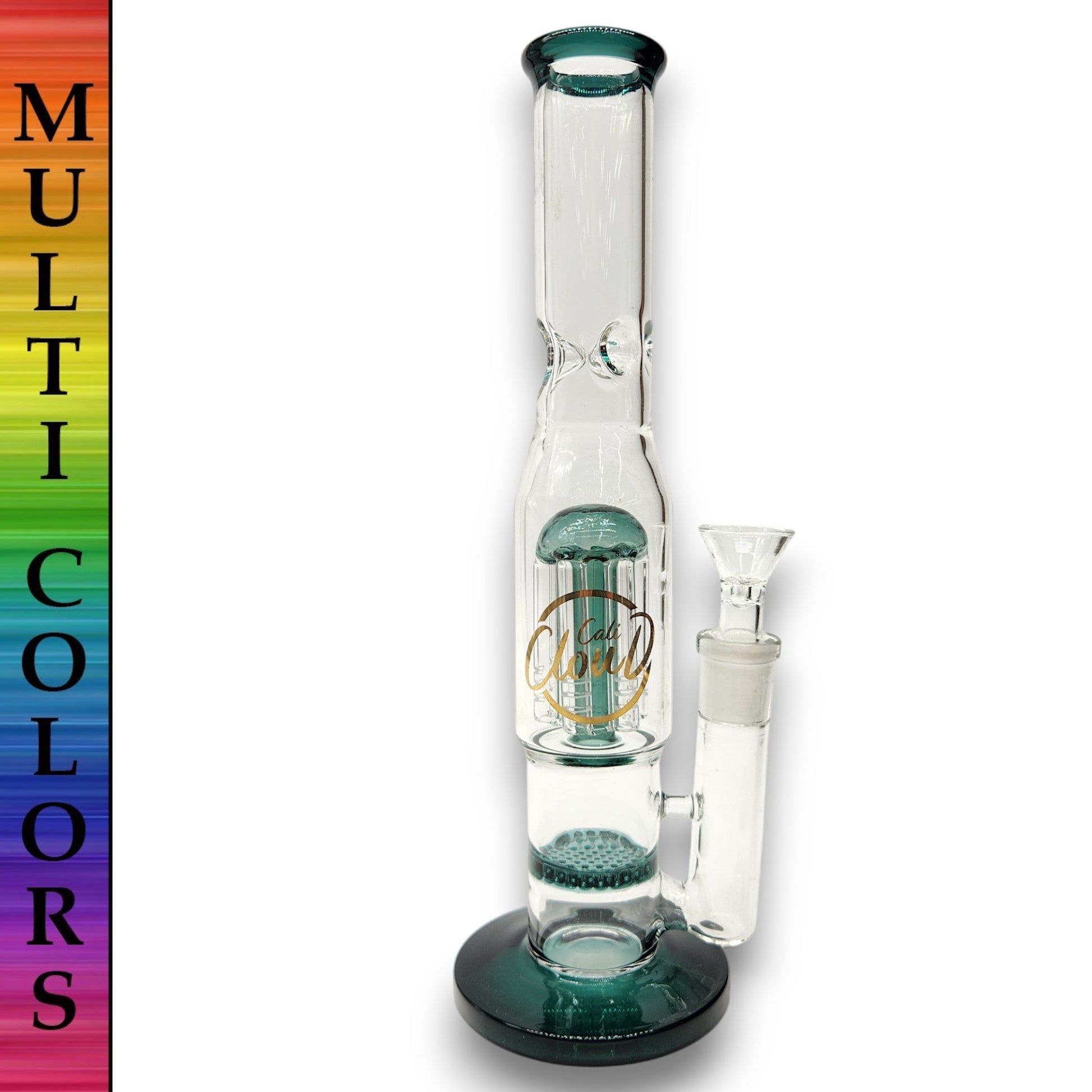 11" Cali CloudX Honeycomb Tree Perc Straight Tube Bong
