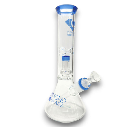 11" Diamond Showerhead Percolator Beaker Bong