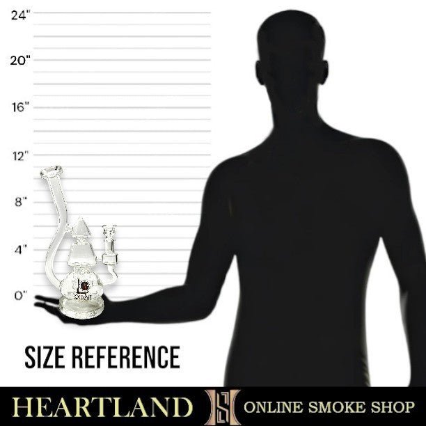 11" Lookah Stacked Triangle Recycler Disc Percolator Bong