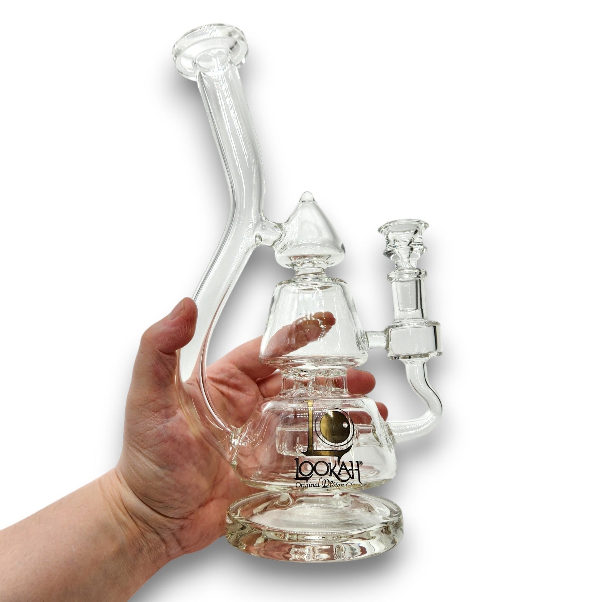 11" Lookah Stacked Triangle Recycler Disc Percolator Bong