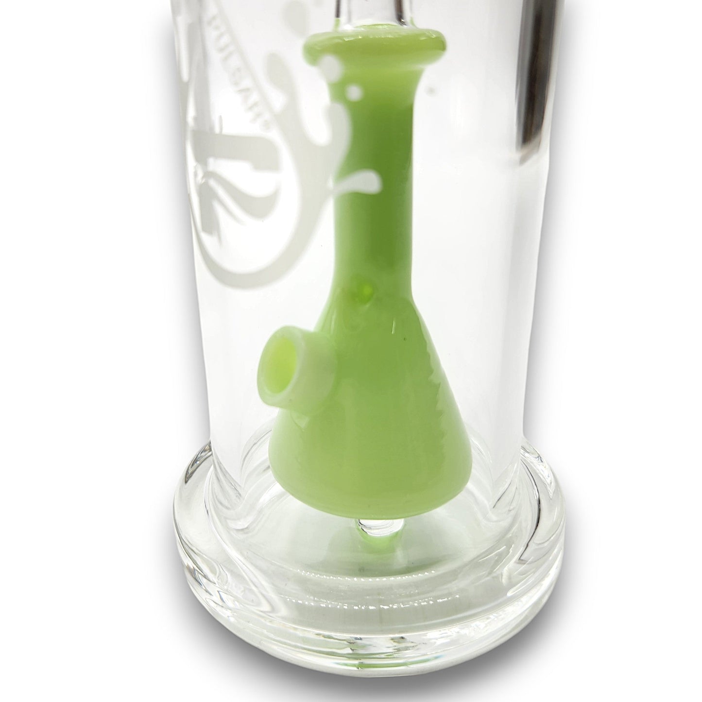 11" Pulsar Flask Barrel Multi Hole Perc Bong