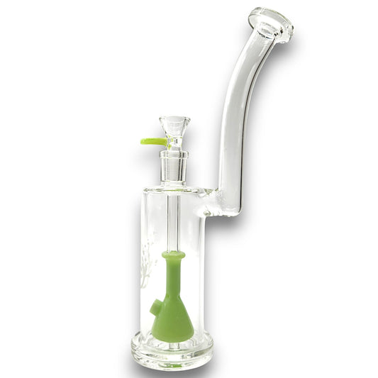 11" Pulsar Flask Barrel Multi Hole Perc Bong