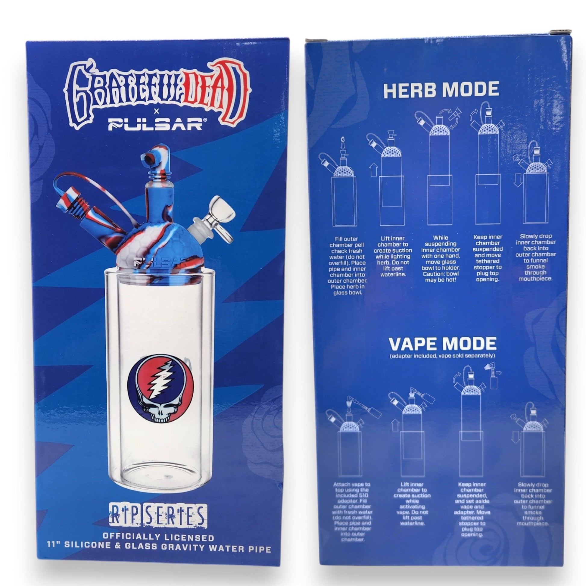 11" Pulsar Grateful Dead Gravity Bong