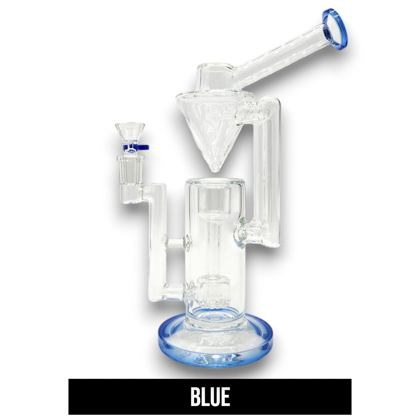 11" Pulsar Thinker Barrel Perc Recycler Bong