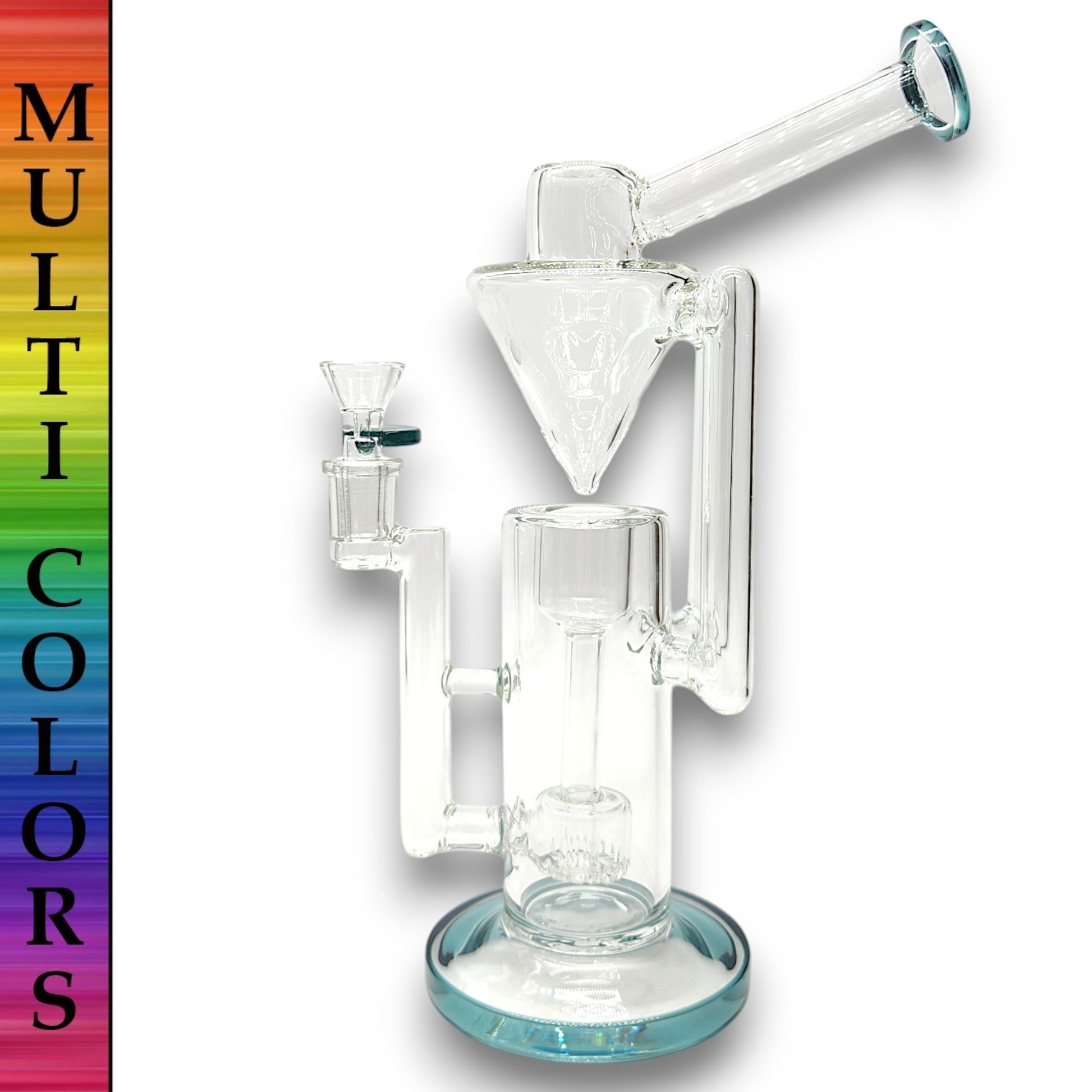 11" Pulsar Thinker Barrel Perc Recycler Bong