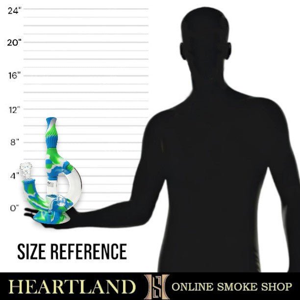 11" Silicone 3 in 1 Bong Dab Rig and Nectar Collector