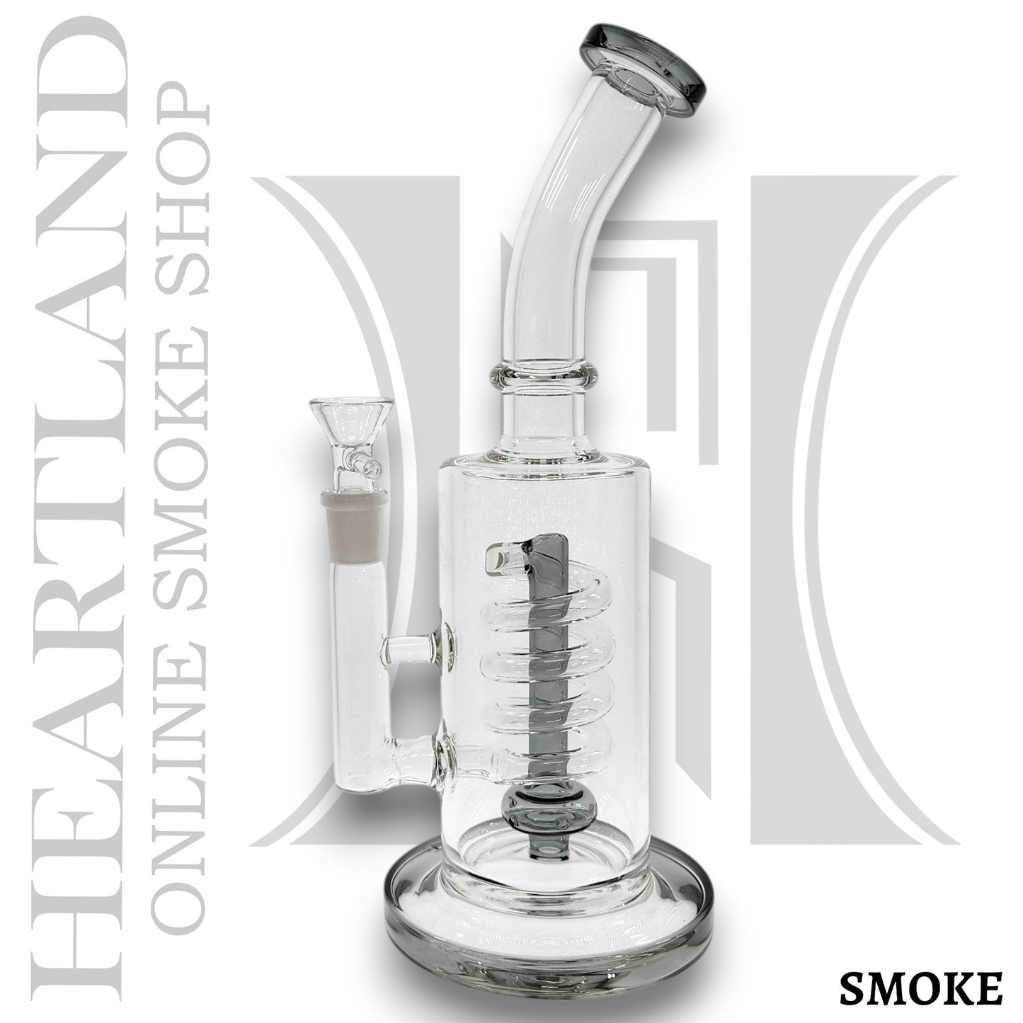 11" Special 20 Coil Circ Perc Barrel Beaker Bong