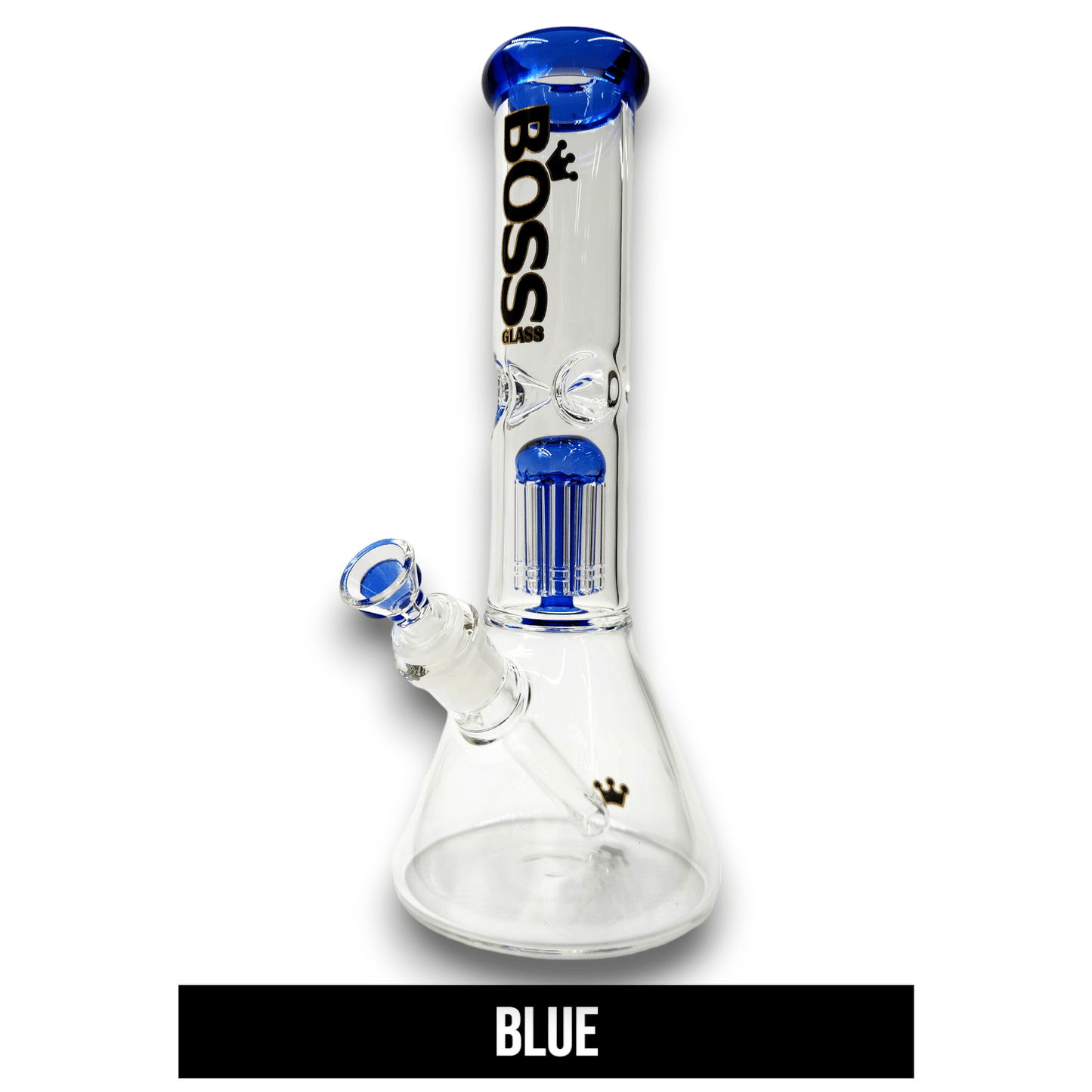 12" Boss Glass Tree Perc Beaker Bong